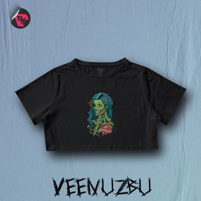Cropped Zumbi  Preto 