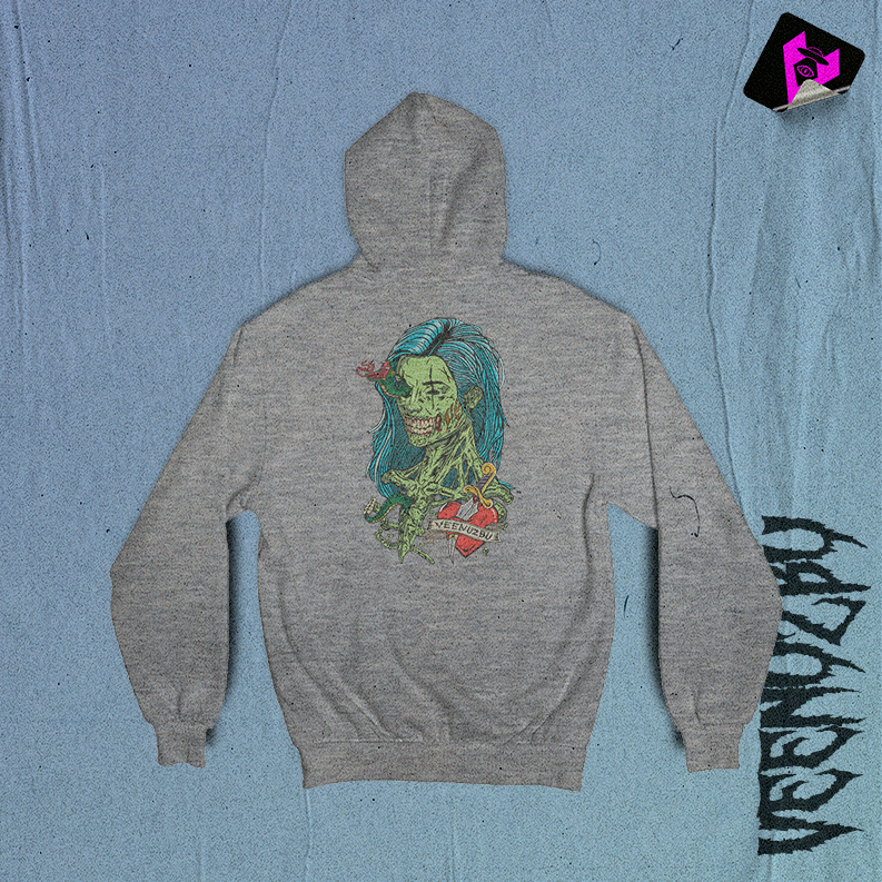 Moletom Zumbi Cinza Costas