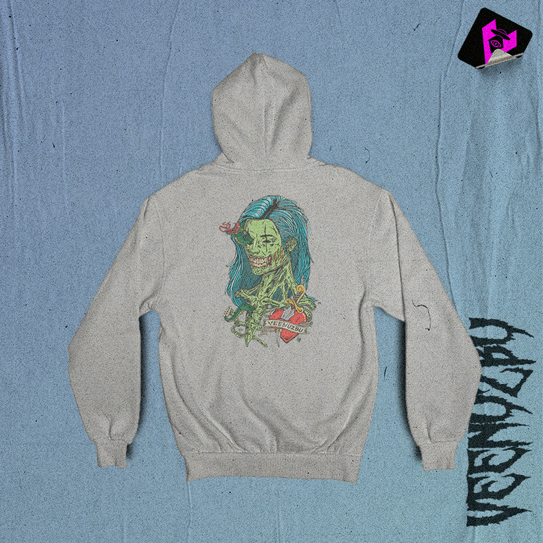Moletom Zumbi Branca Costas