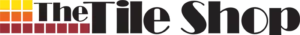The Tile Shop logo with colored tile squares on the left.