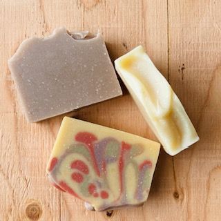 Minimalist skincare with handmade soap bars, representing a simple and gentle routine.