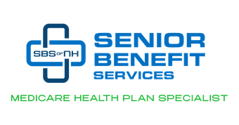 The logo for senior benefit services is a medicare health plan specialist.