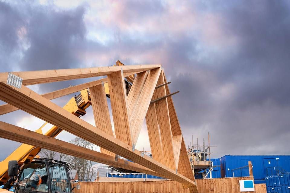 casa in bioedilizia in Piemonte in fase di costruzione