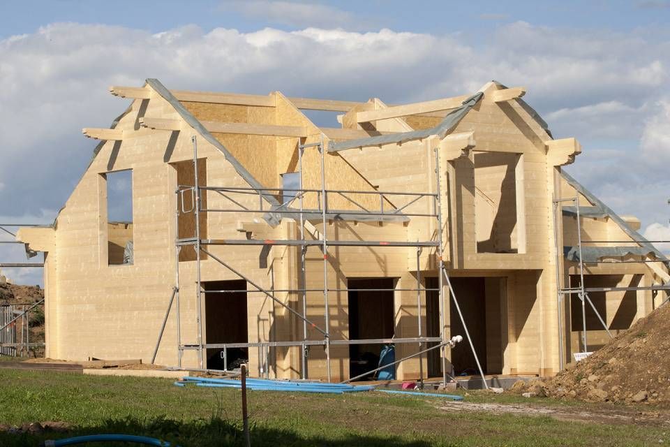 costruzione di una casa in legno a Novara
