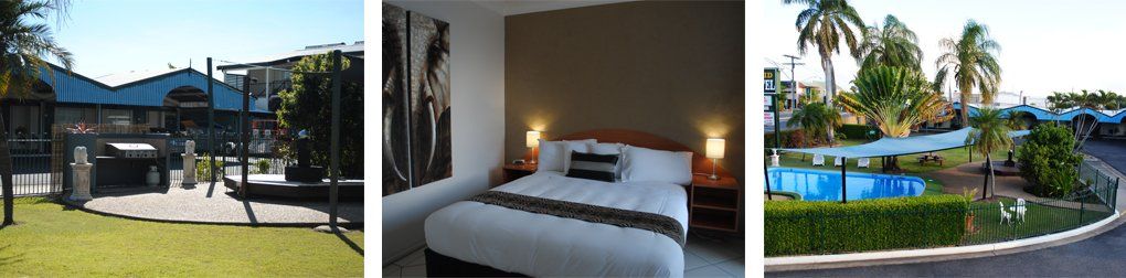 View of the entrance, bedroom and the exterior of the David Motel