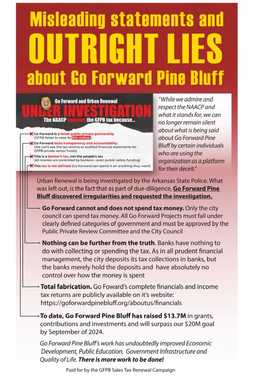 Go Forward Pine Bluff November Election 2023 Pine Bluff, Arkansas