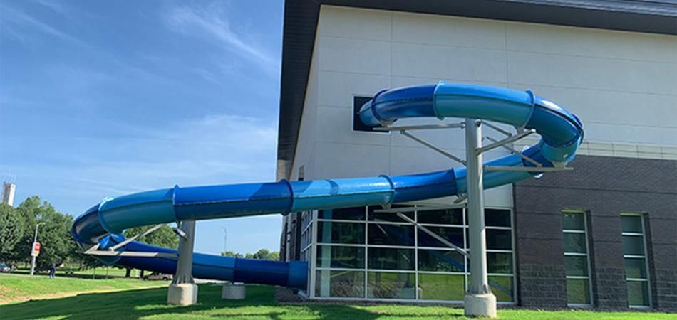 pine bluff aquatic center slide