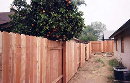 Backyard Wood Fence — Riverside, CA — Elrod Fence Co