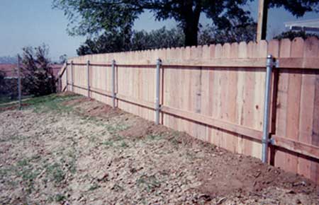 Residential Wood Fence In The Backyard — Riverside, CA — Elrod Fence Co