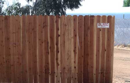 Newly Built Wood Fence — Riverside, CA — Elrod Fence Co