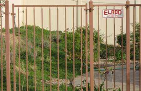Simple Wrought Iron Gate Fence — Riverside, CA — Elrod Fence Co