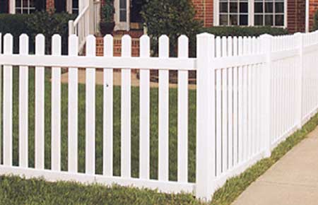 Traditional White Fence In A Residential Home — Riverside, CA — Elrod Fence Co