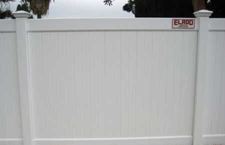 Privacy White Wooden Fence — Riverside, CA — Elrod Fence Co