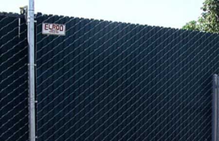 Blue Fence With Chain Link — Riverside, CA — Elrod Fence Co
