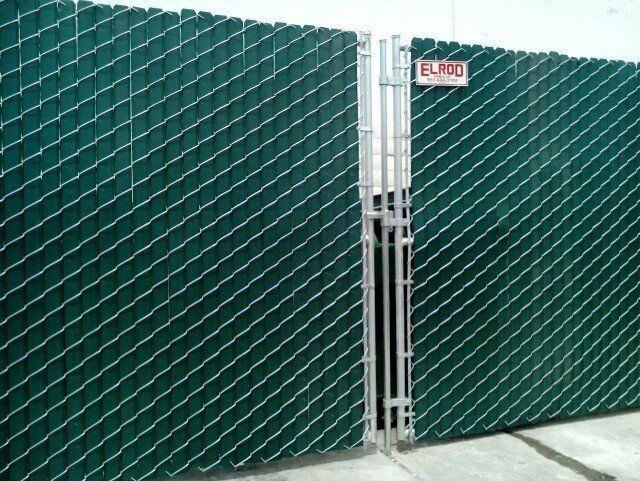 Green Fence With Chain Link — Riverside, CA — Elrod Fence Co