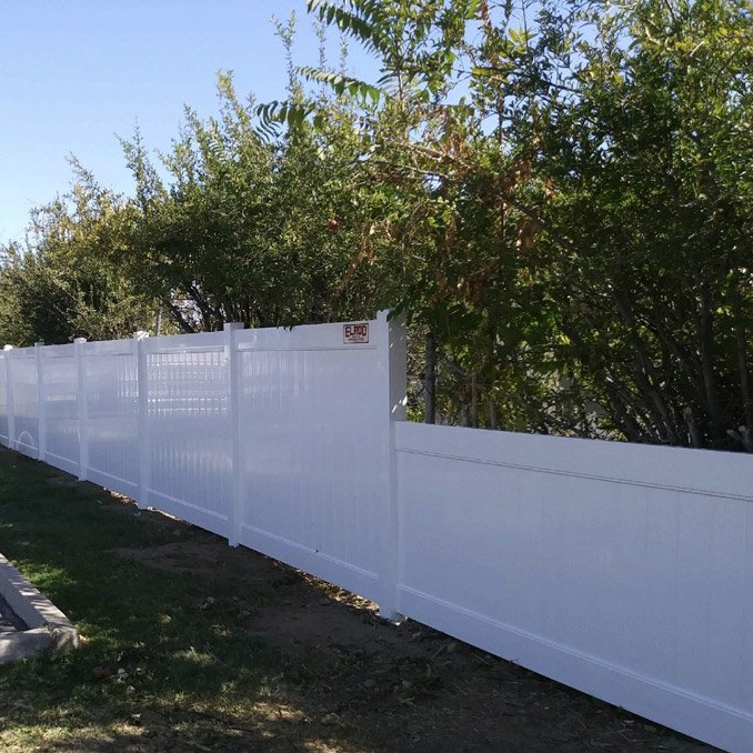 Wood Fence With White Color — Riverside, CA — Elrod Fence Co