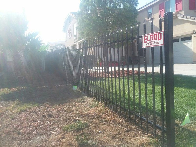 Modern Iron Fence — Riverside, CA — Elrod Fence Co
