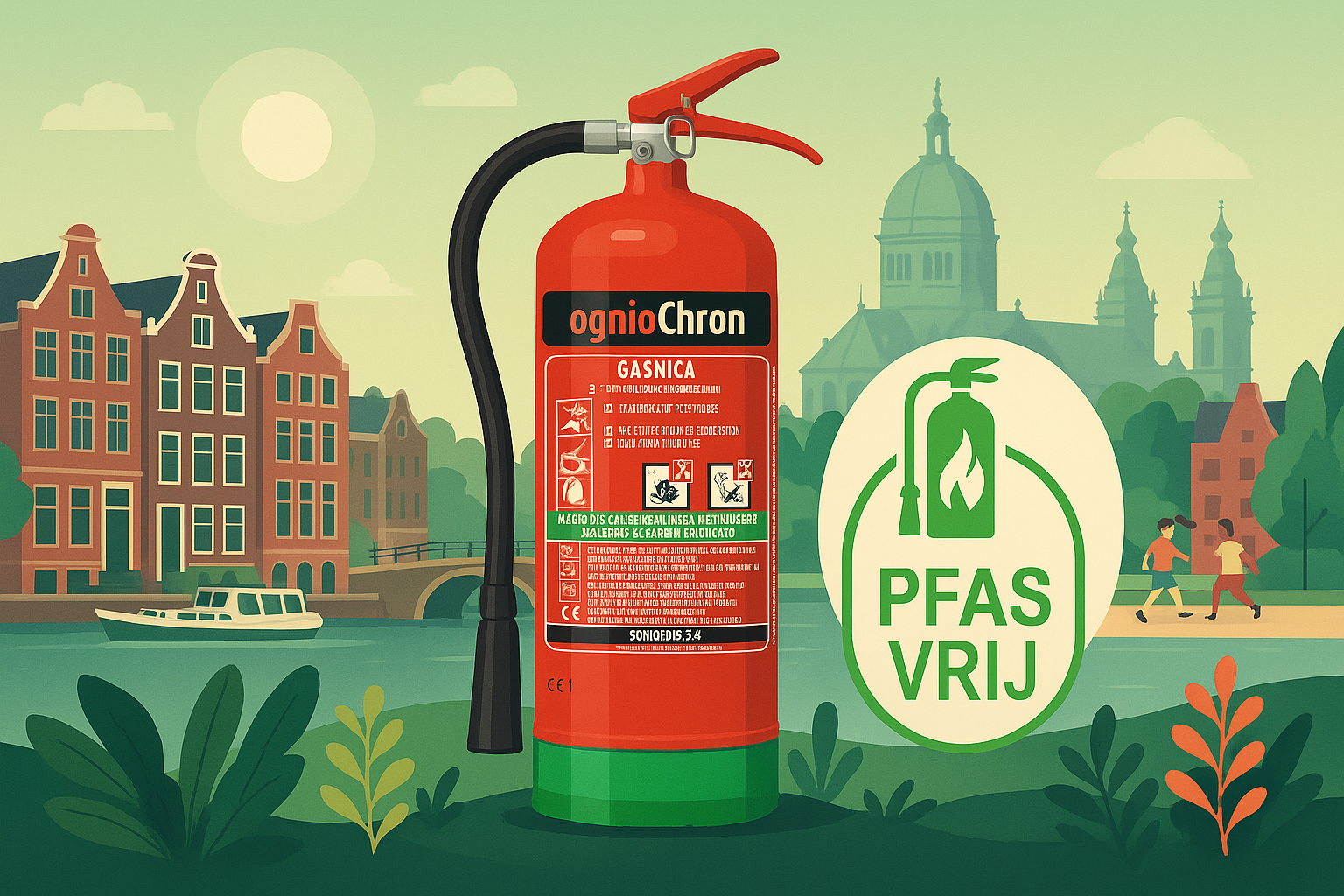 Amsterdam vertrouwt op PFAS- en Fluorvrije brandblussers