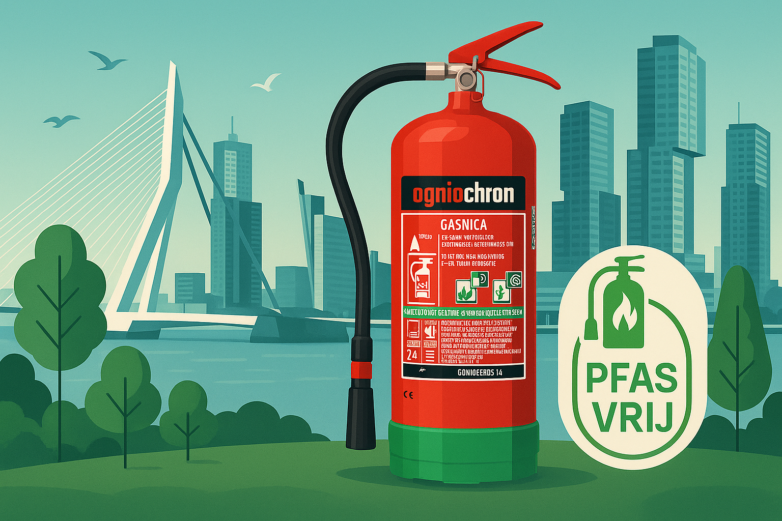 RH Brandbeveiliging Toonaangevend in Rotterdam met PFAS en Fluorvrije brandblussers en schuimblussers