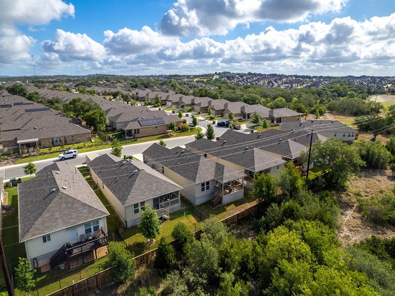 an areal view of homes in San Antonio