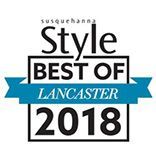 A logo for the style best of lancaster 2018.