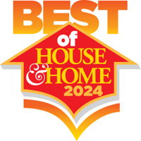 A logo for the best of house & home 2024.