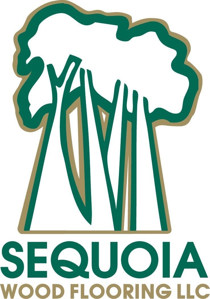 Sequoia Wood Flooring logo: Green tree graphic with text "SEQUOIA WOOD FLOORING LLC" below.