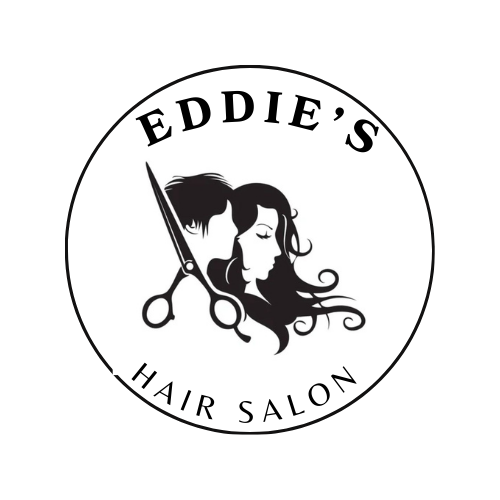 The logo for Eddie 's hair salon.
