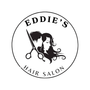 The logo for Eddie 's hair salon.
