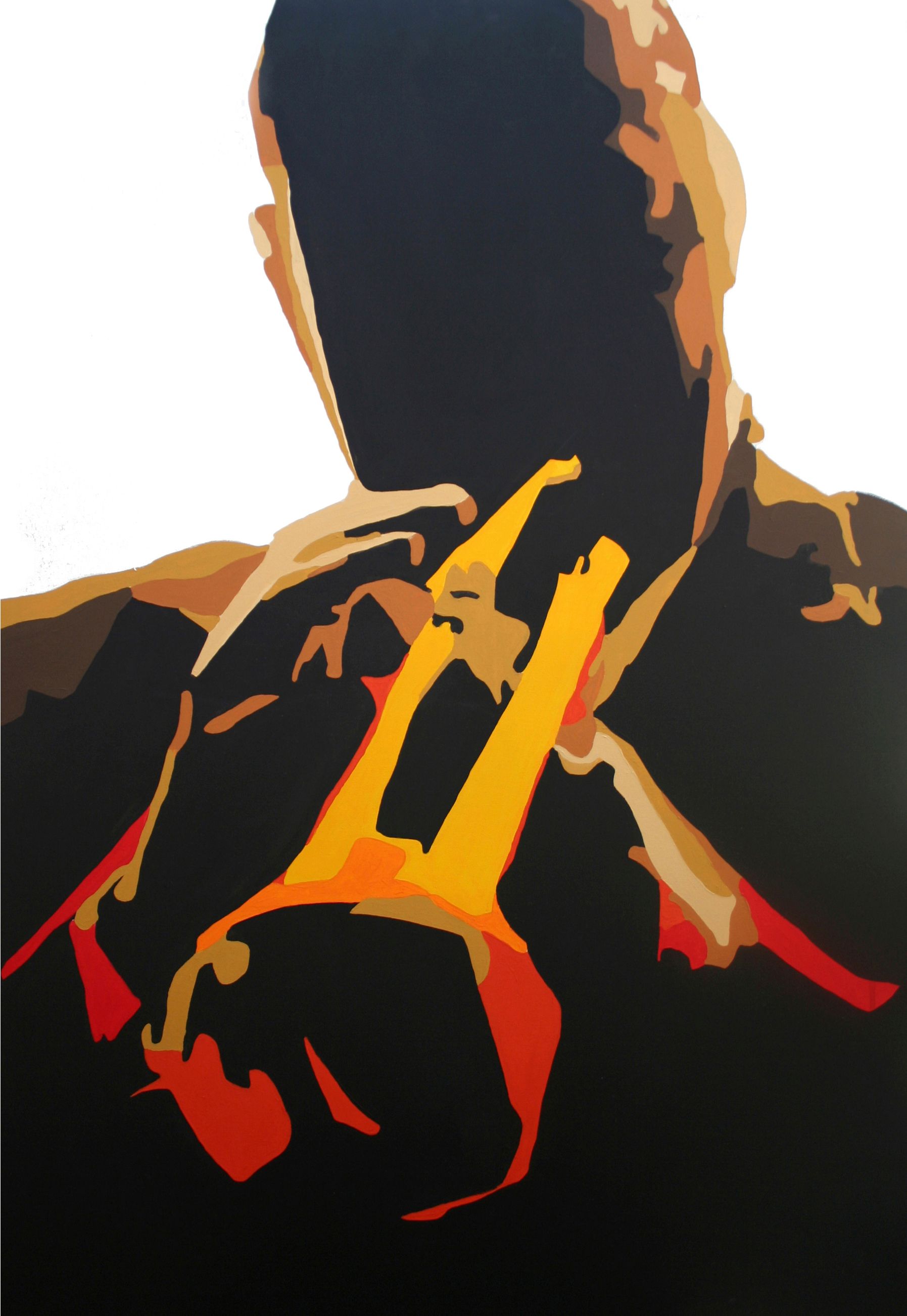 Paintings depicting musicians in various poses, capturing the energy and emotion of live performances.