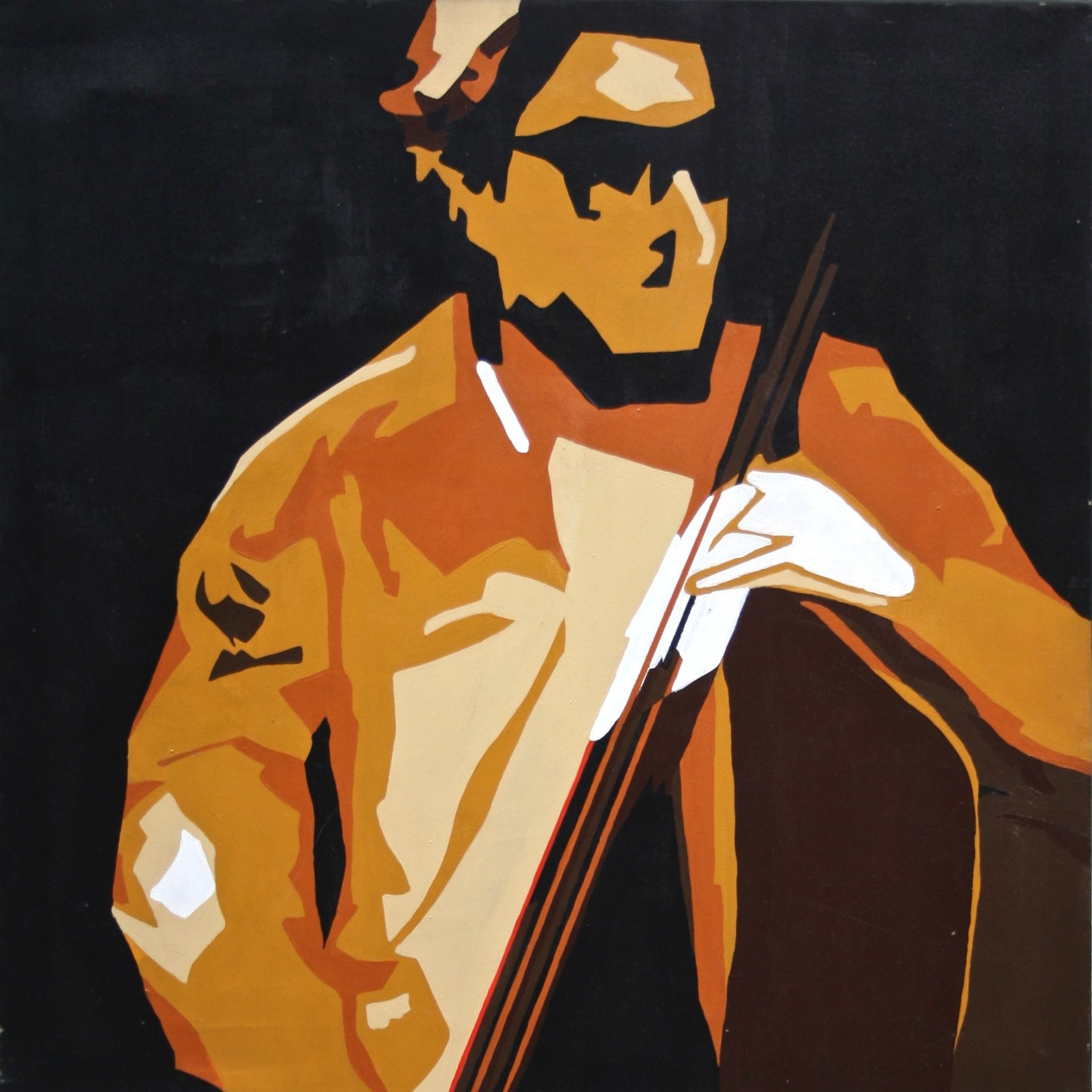 Paintings depicting musicians in various poses, capturing the energy and emotion of live performances.