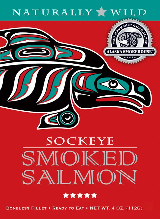 Naturally Wild 4oz Smoked Sockeye Salmon Fillet