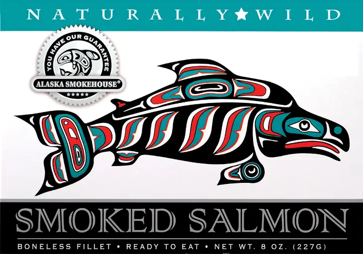 Naturally Wild 8oz Smoked Salmon Fillet Native Design