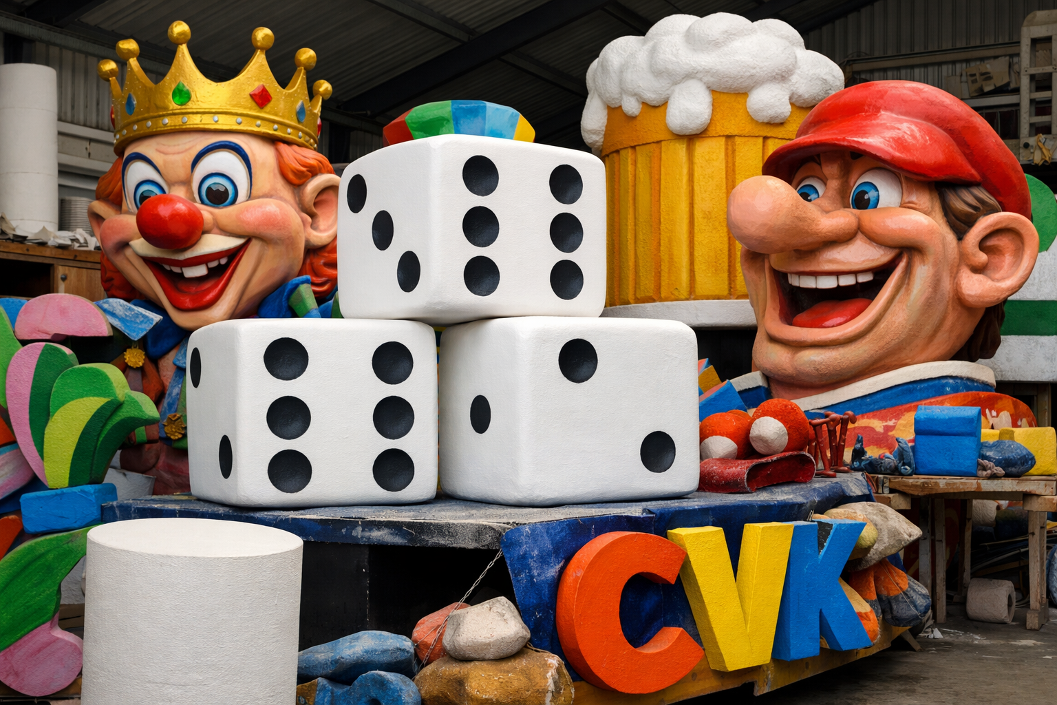 Carnavalswagen met isomo (EPS) elementen in België