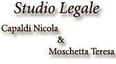 STUDIO LEGALE CAPALDI NICOLA E MOSCHETTA TERESA