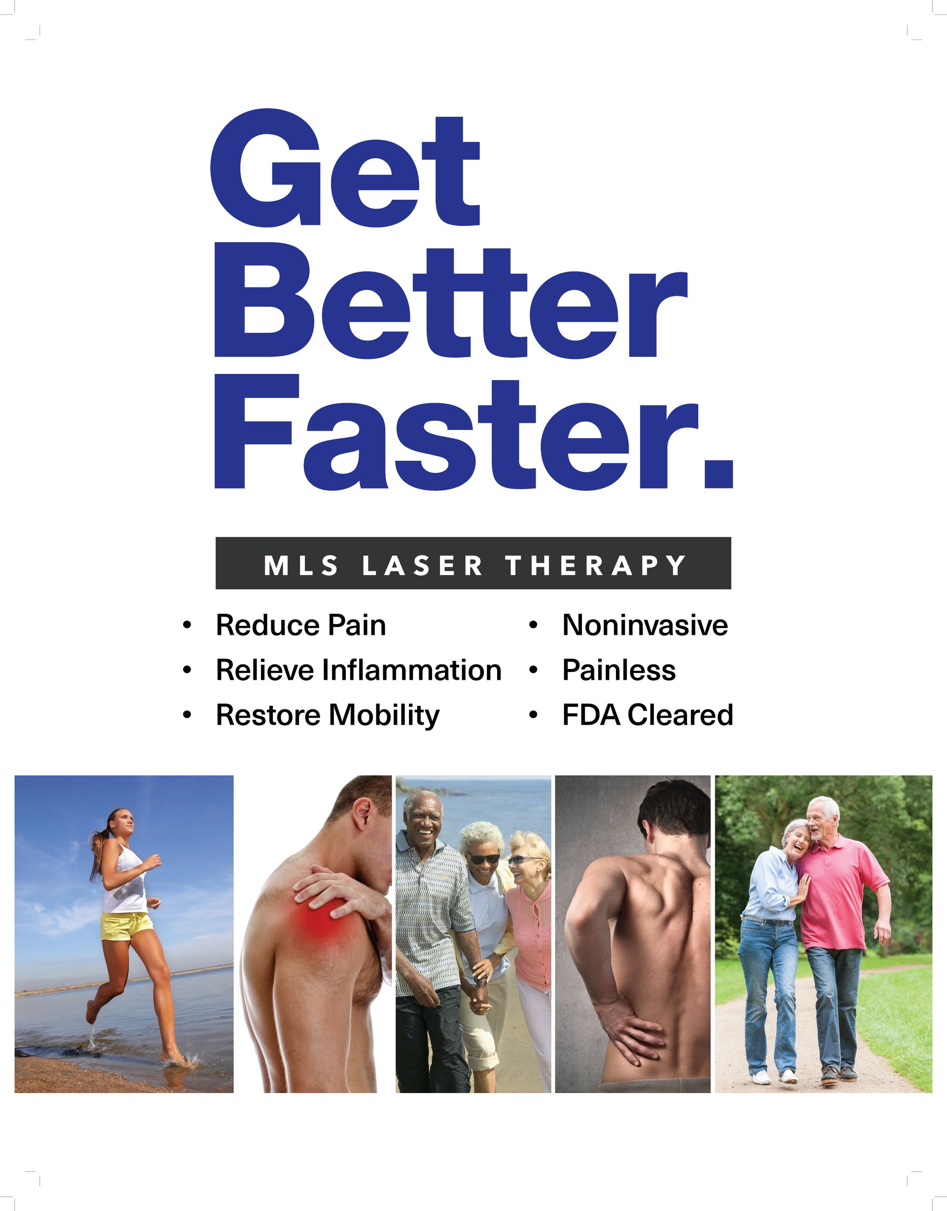 Get better faster poster - Clifton Park, NY - Capital Region Calmare & Massage PLLC