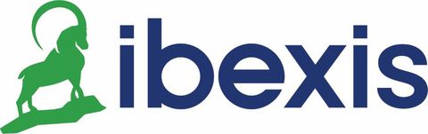 Ibexis logo with a green goat on a white background