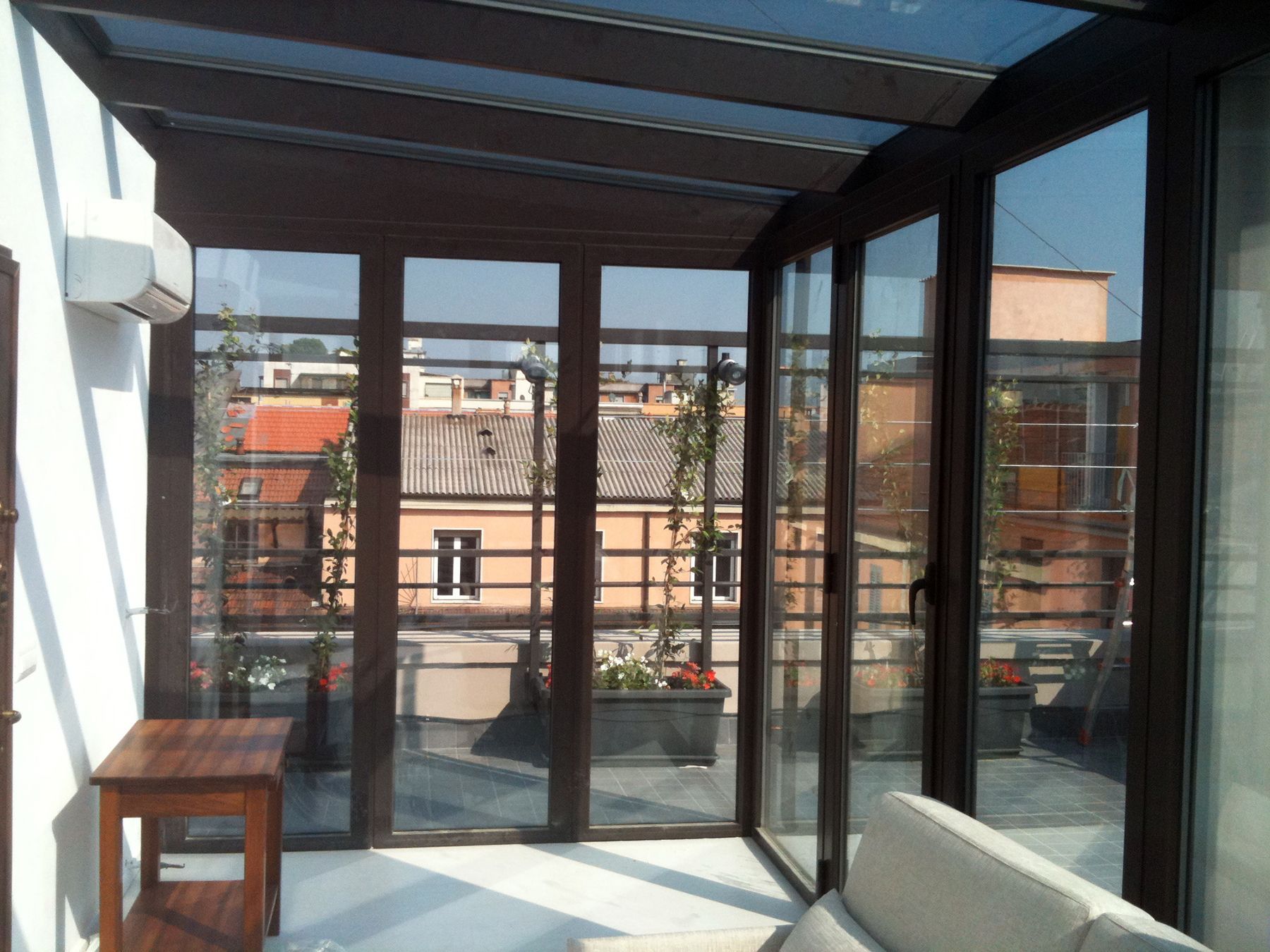 vetrate e tettoie Vinser a Milano