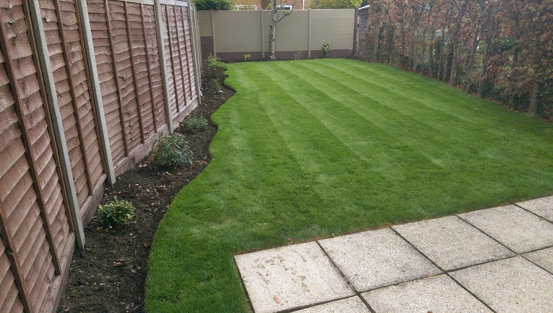 well-maintained garden