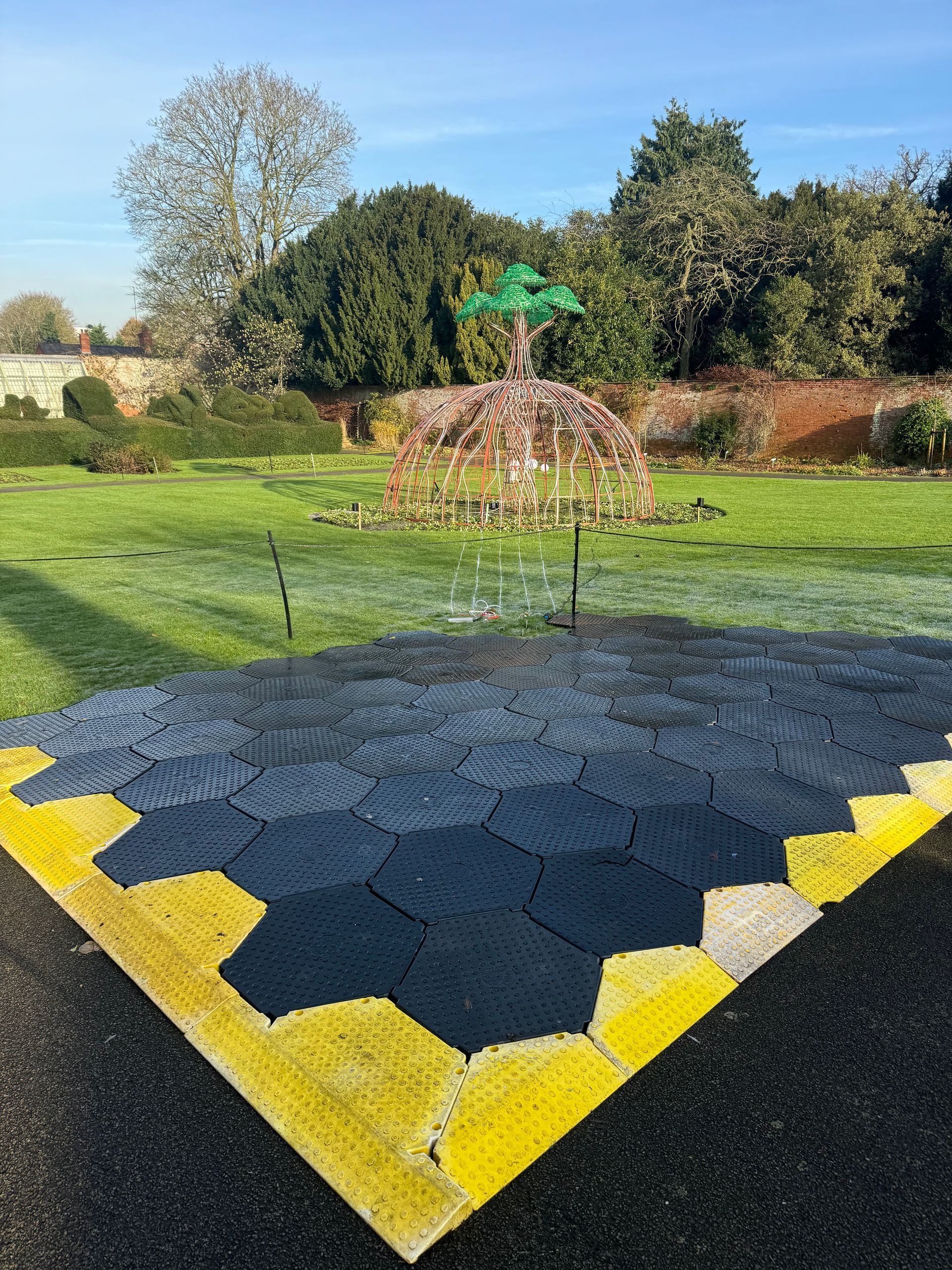 Temporary pedestrian pathways for events