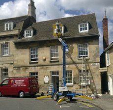 Exterior painting of a house