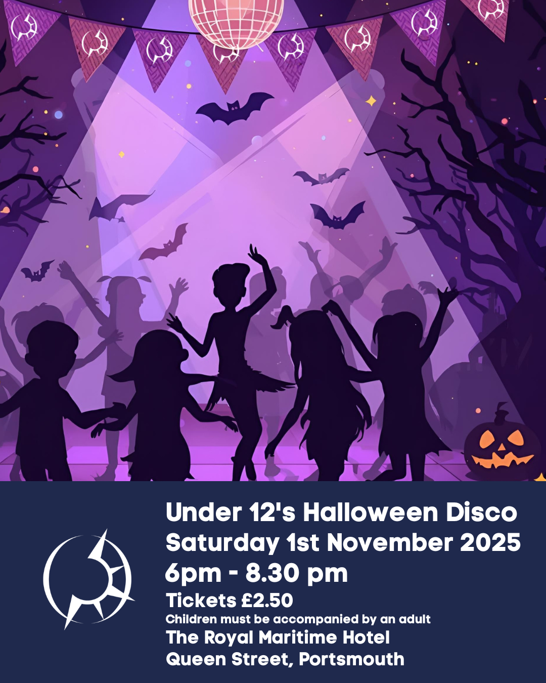 Saturday 1st November  Halloween Disco Under 12s