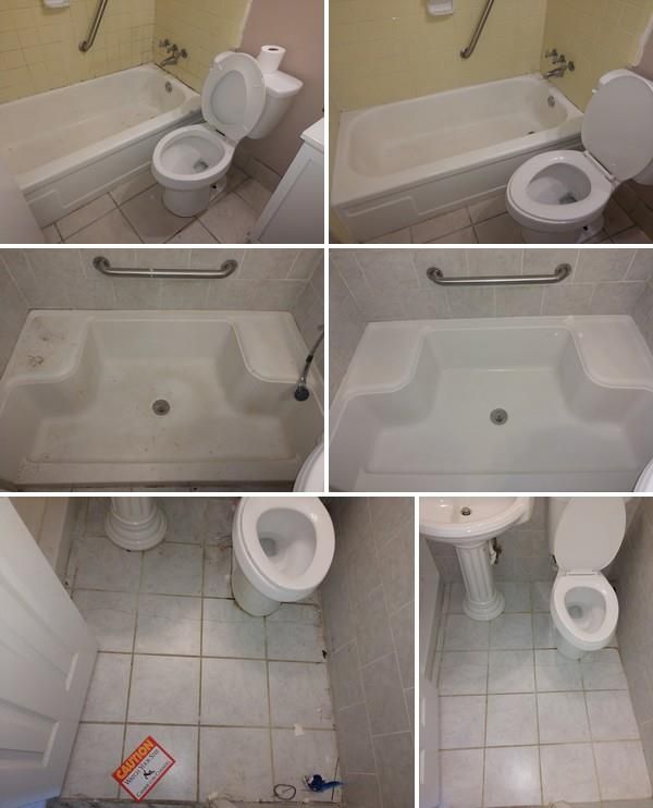A bathroom with a toilet a sink and a bathtub