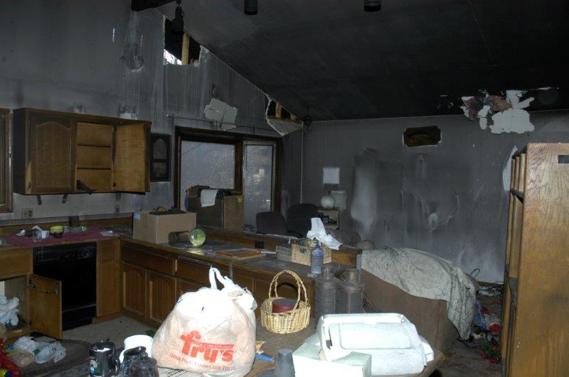 Upholstery Repairs — Kitchen After Fire in Flagstaff, AZ