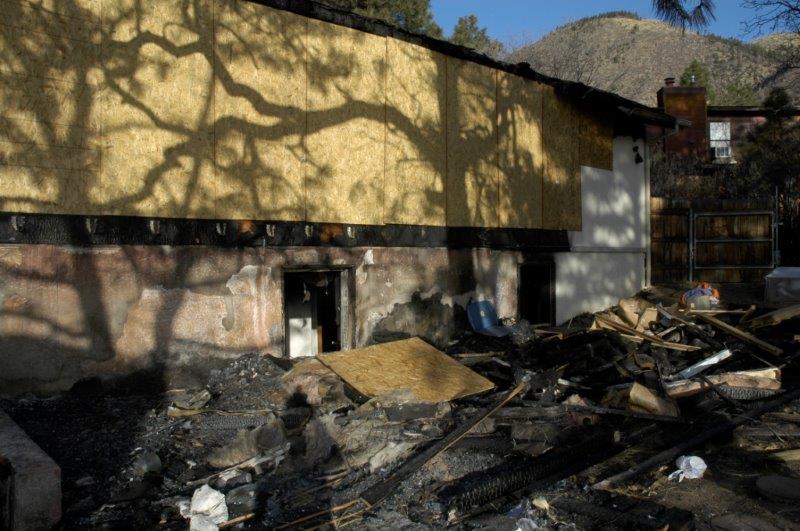 Crime Scene Restoration — Outside Two Floor Home After Fire in Flagstaff, AZ