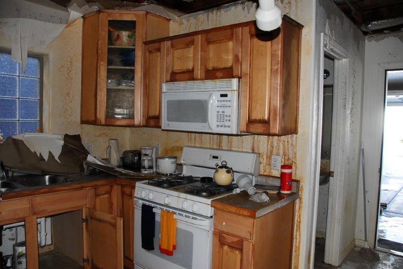 Emergency Water Damage — Kitchen Covered in Mold in Flagstaff, AZ