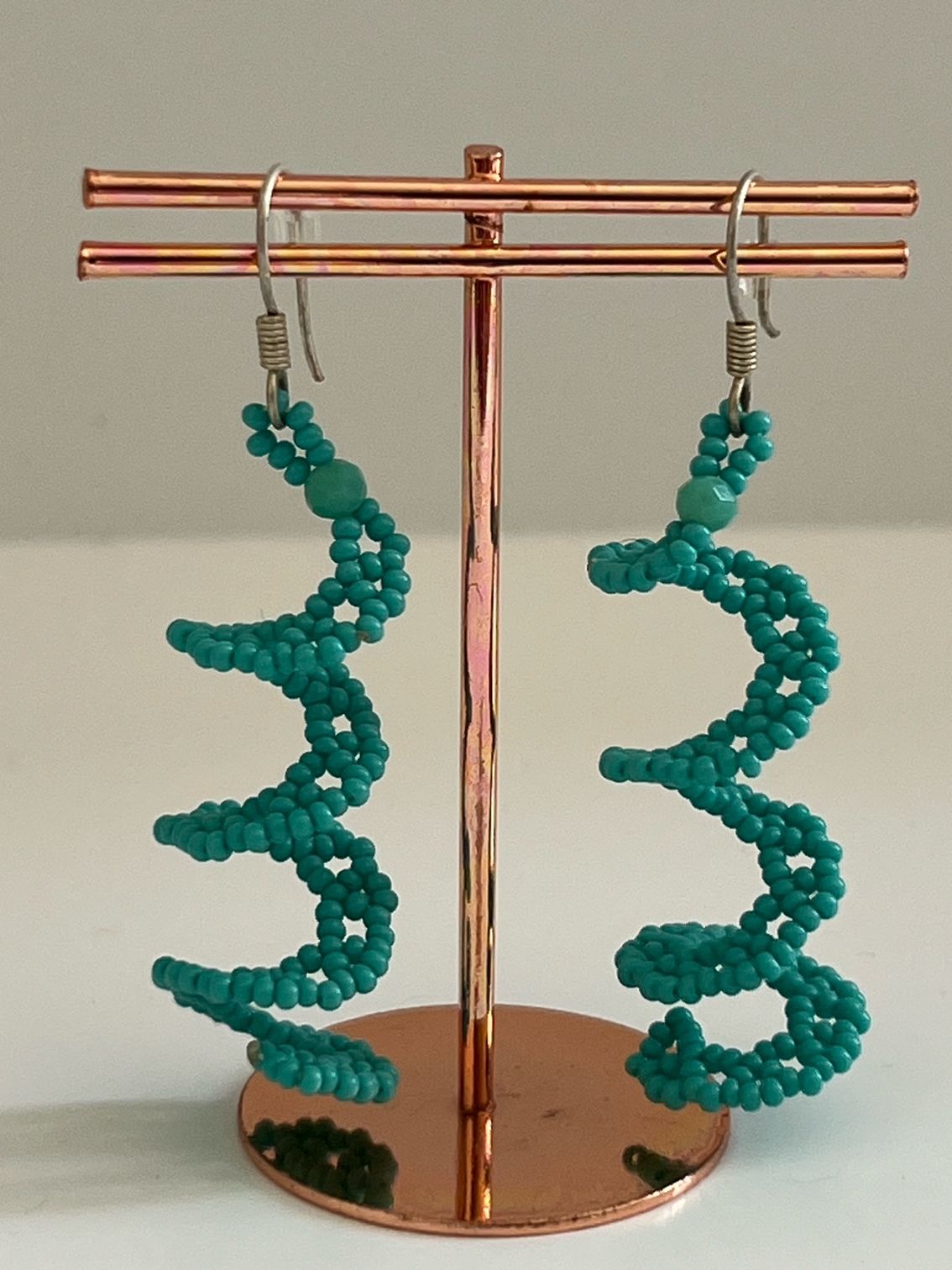 Bead Earring's - Teal