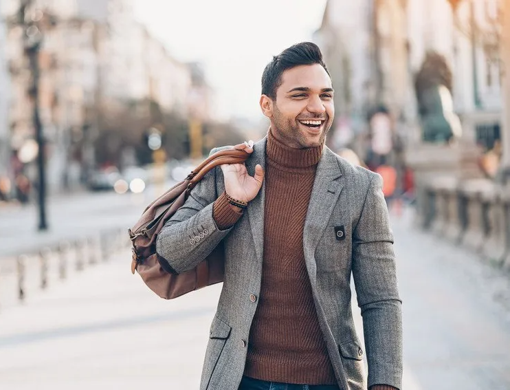 Man walking with bag