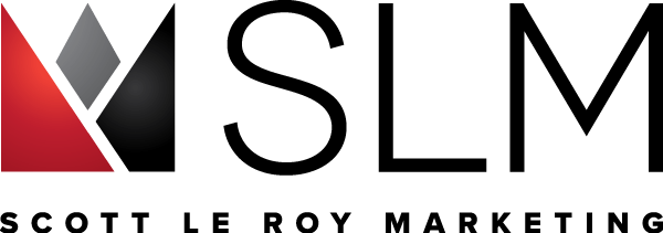 The logo for mslm scott le roy marketing