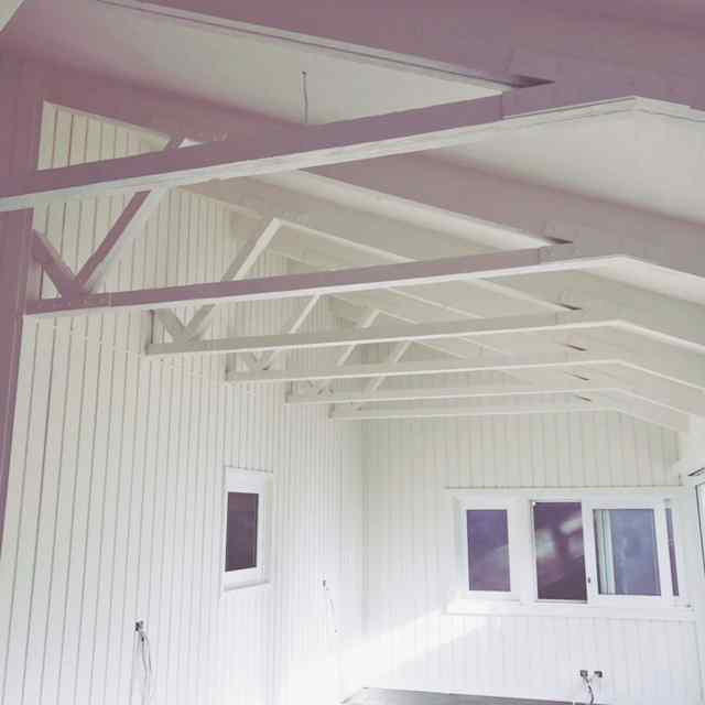 Home With White Panel Beams — Painting Services in Central Coast, NSW